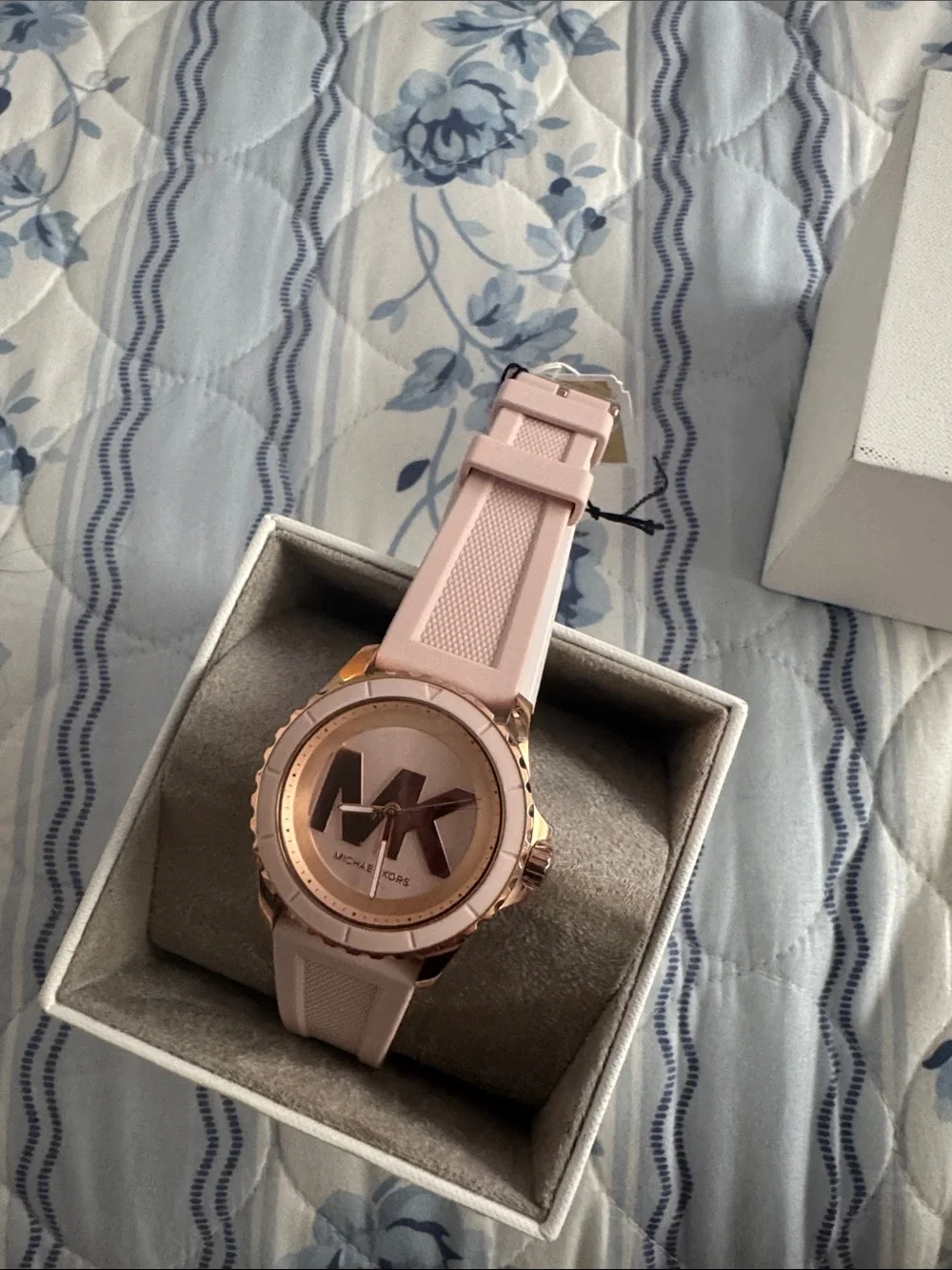 Michael Kors Pink Silicone Watch – New with Tags & Box